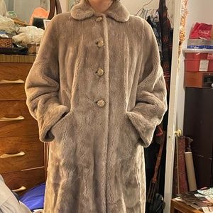 Vintage I.magnin faux fur coat